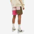 The Future Is On Mars Men's Forest Meridian Corduroy Patchwork Sho in Brown/Pink