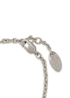 Vivienne Westwood Mayfair Bas Relief Two-toned Rhodium-plated Bracelet - Silver - One Size