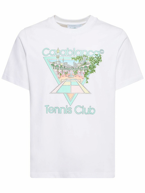 Photo: CASABLANCA - Tennis Club Organic Cotton T-shirt