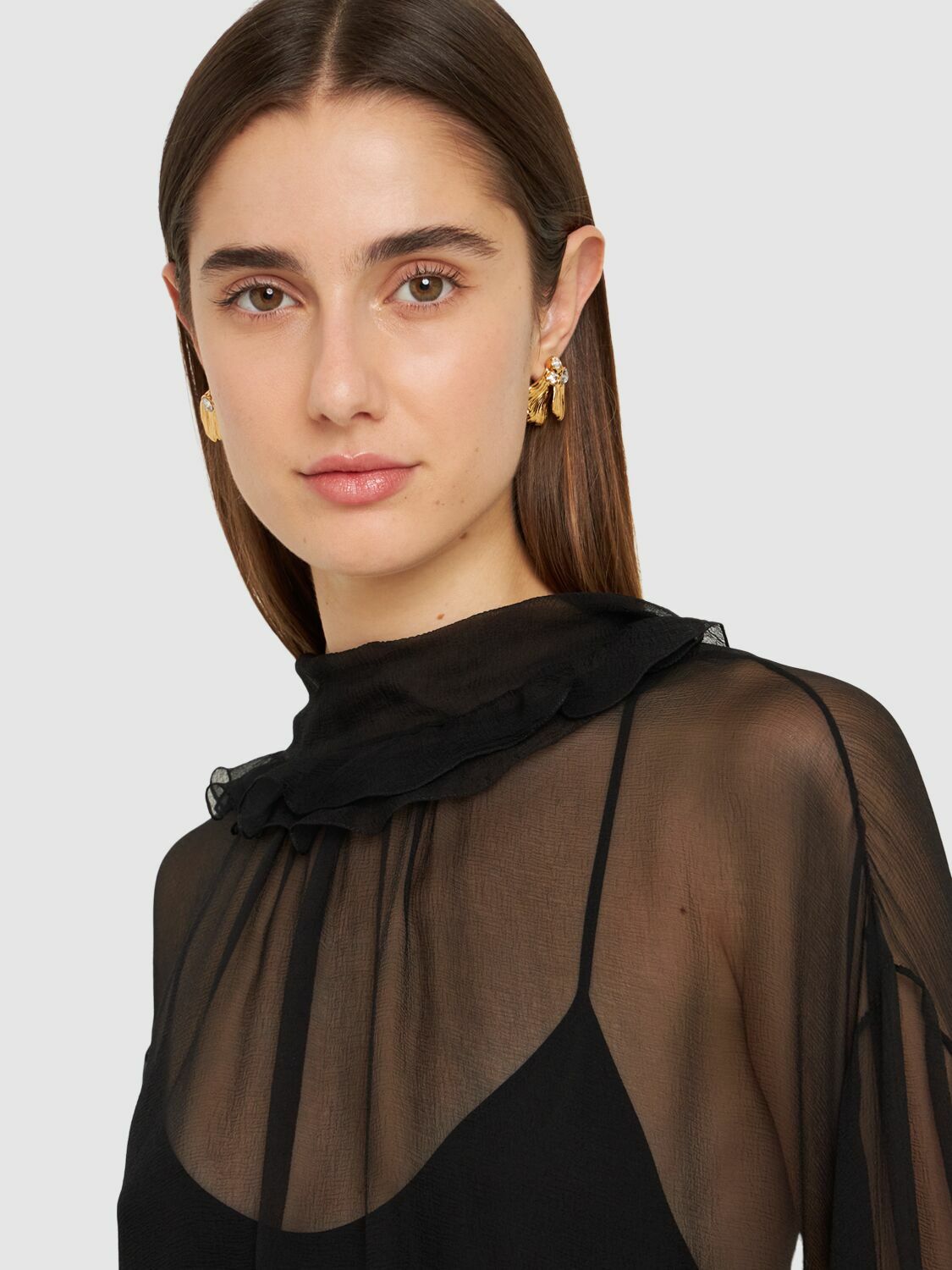 CHLOÉ Flowers Crystal Stud Earrings