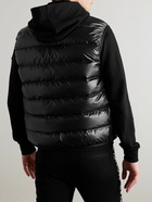 Moncler - Aube Slim-Fit Logo-Appliquéd Quilted Shell Down Gilet - Black