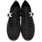 1017 ALYX 9SM Black Satin Buckle Sneakers