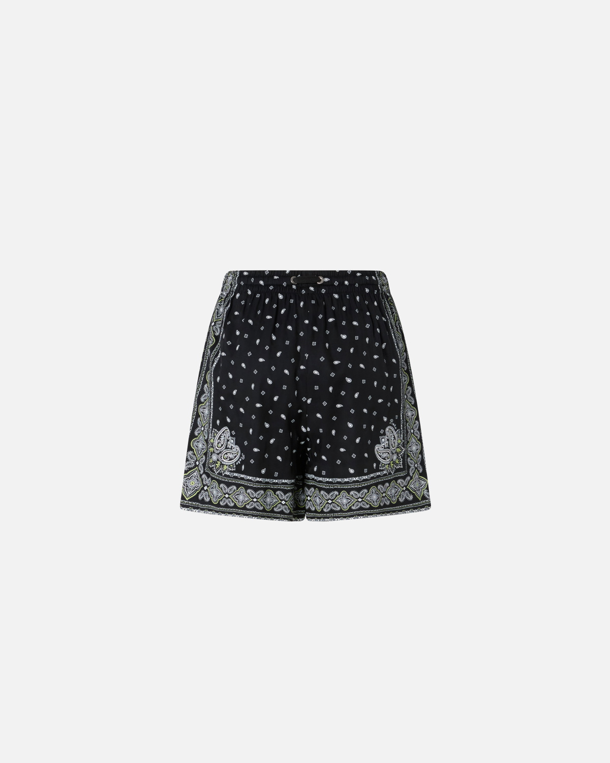Pinko Bandana Print Shorts Black/Lime