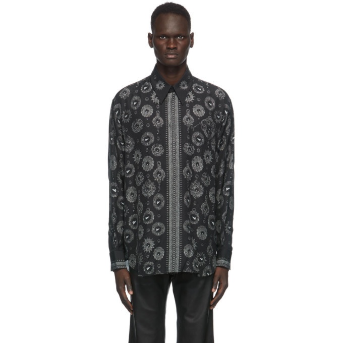 Photo: Givenchy Black and Grey Jewelry Printed Shirt