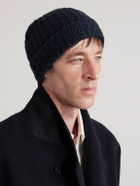 Canali - Ribbed Wool and Silk-Blend Beanie