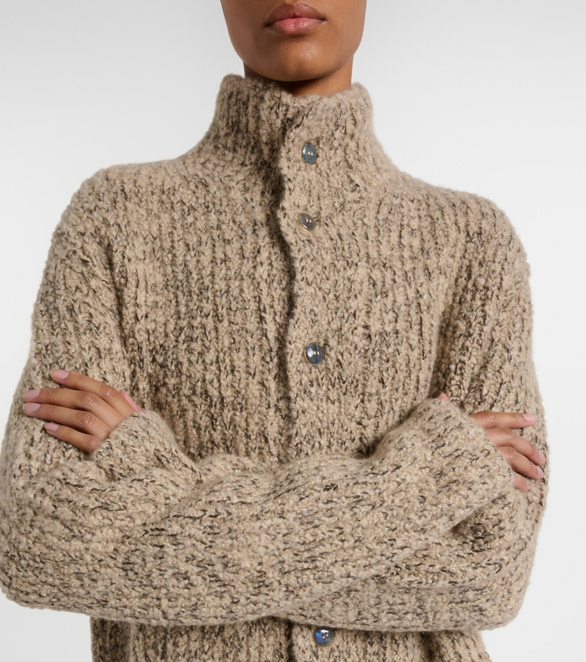 God's True Cashmere Cashmere bouclé cardigan
