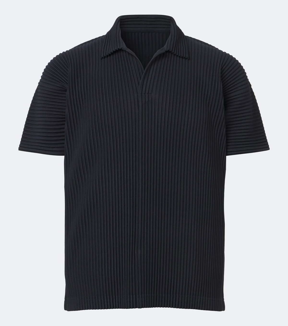 Homme Plissé Issey Miyake Basics pleated polo shirt