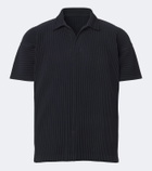 Homme Plissé Issey Miyake Basics pleated polo shirt