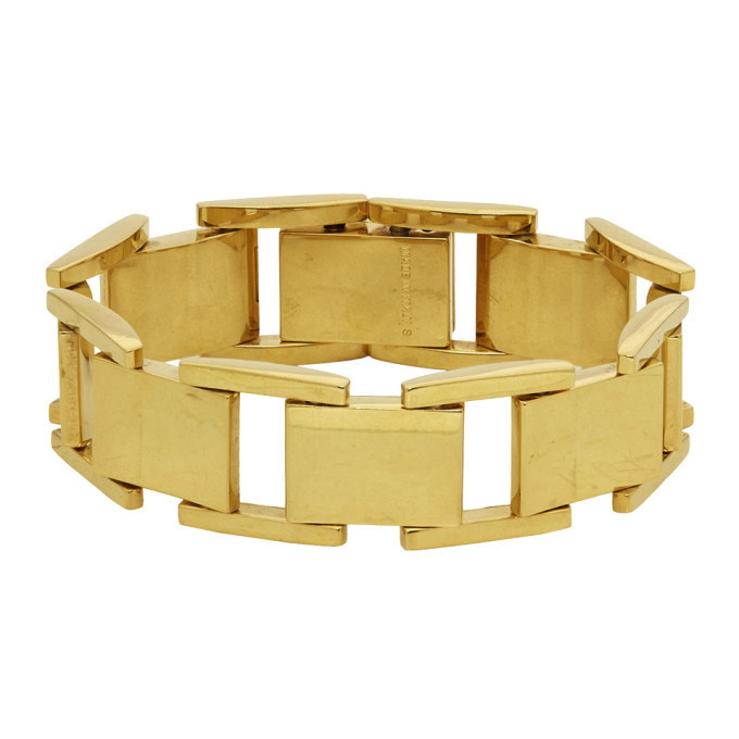 Photo: Balenciaga Gold Flat Bracelet