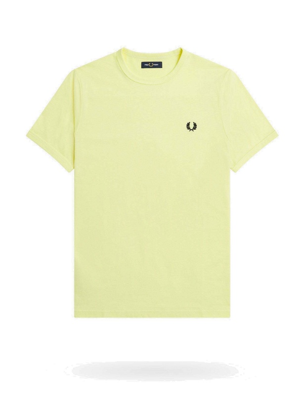 Photo: Fred Perry   T Shirt Yellow   Mens