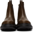 Alexander McQueen Brown Leather Chelsea Boots