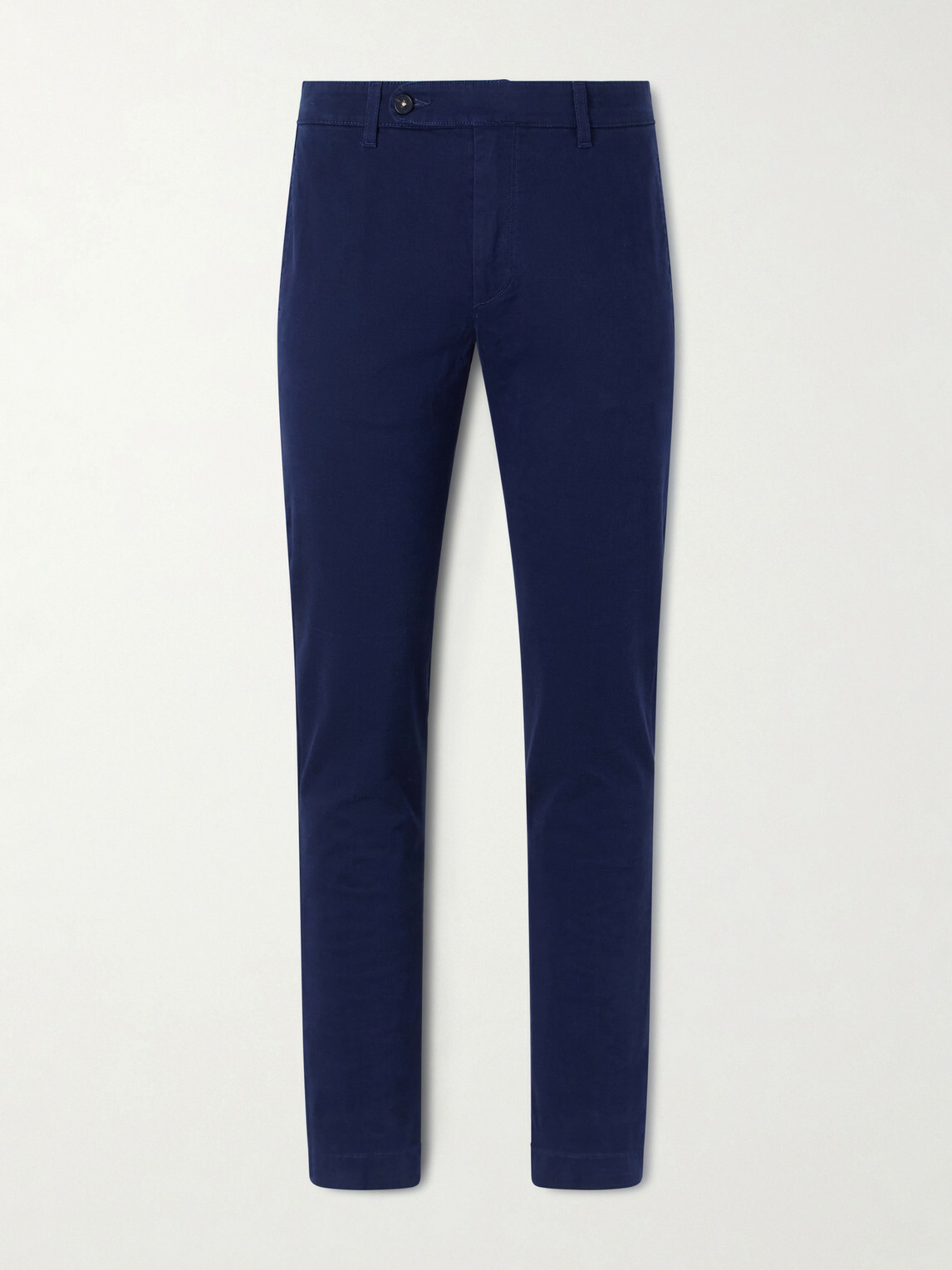 Massimo Alba - Winch Straight-Leg Cotton-Blend Twill Trousers - Blue