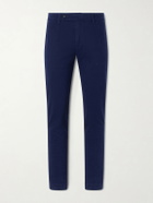 Massimo Alba - Winch Straight-Leg Cotton-Blend Twill Trousers - Blue