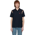 Burberry Navy Kian Icon Stripe Polo