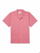 Bather - Traveler Camp-Collar Cotton-Blend Poplin Shirt - Pink