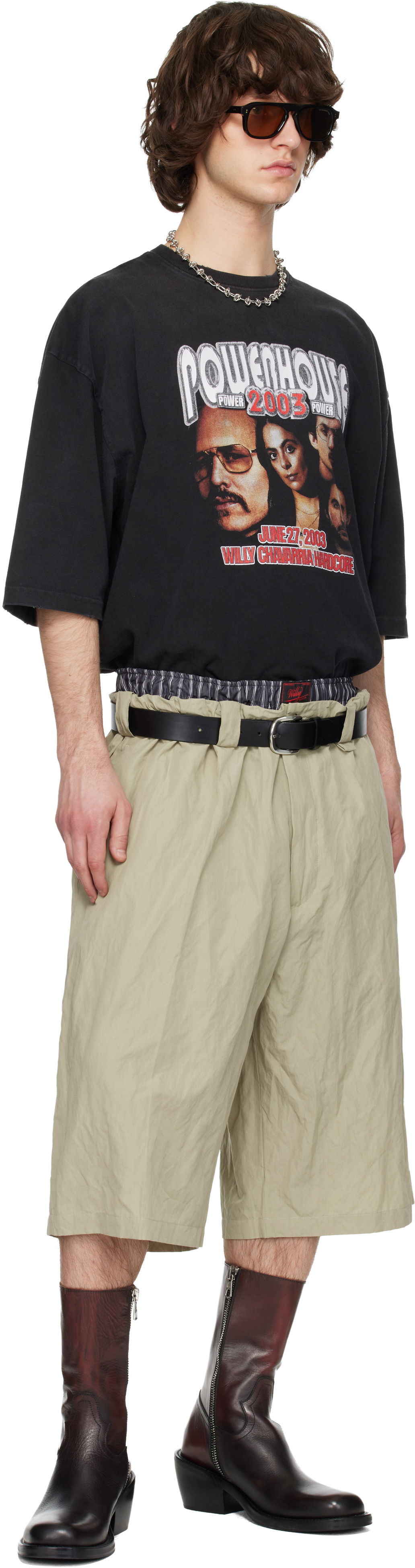 WILLY CHAVARRIA Khaki Toluca Shorts