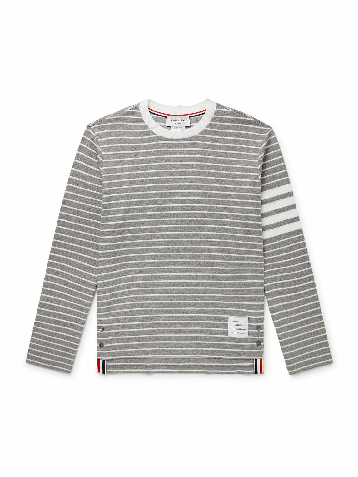 【THOM BROWNE】ホワイト/長袖/カットソー Thom Browne White Extra Long Sleeves Shirt Thom Browne