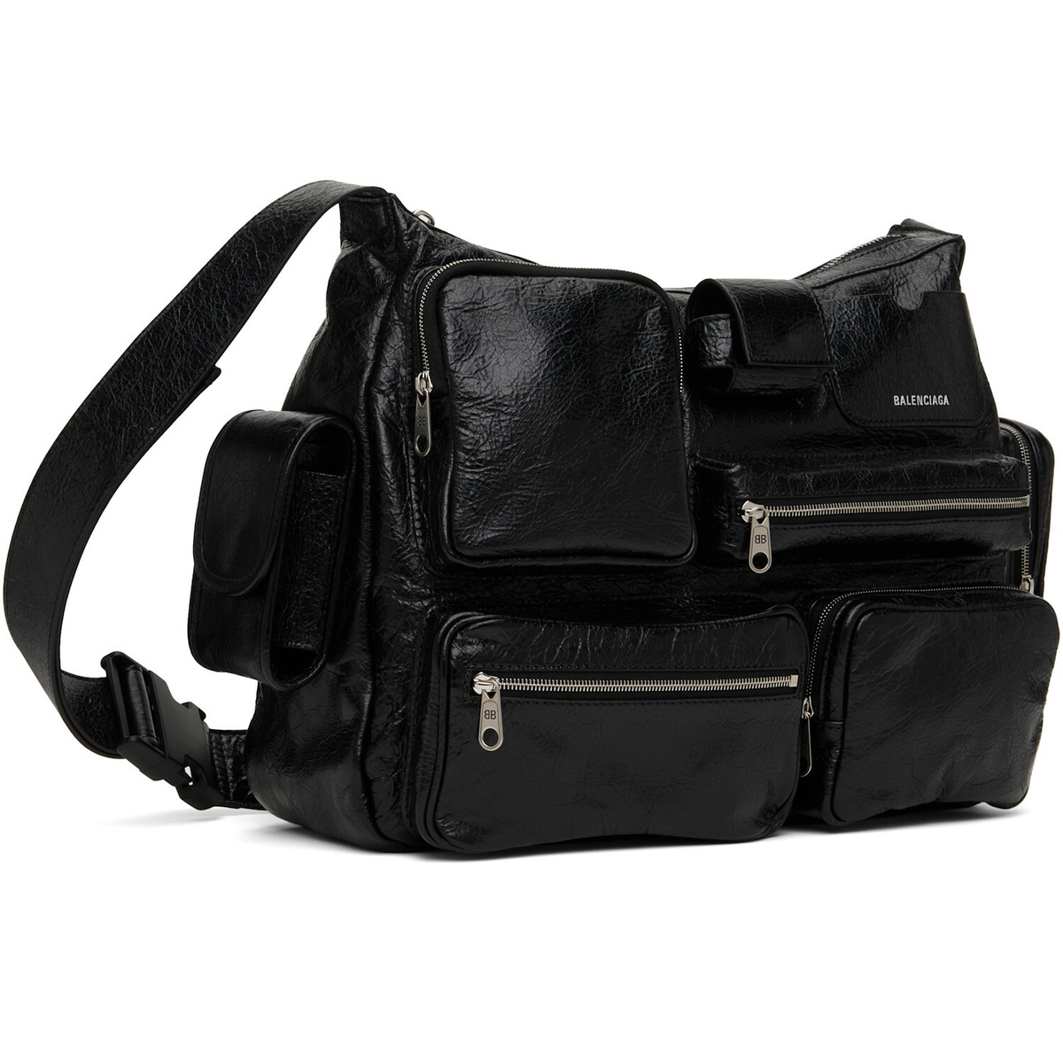 Balenciaga Black Superbusy Messenger Bag