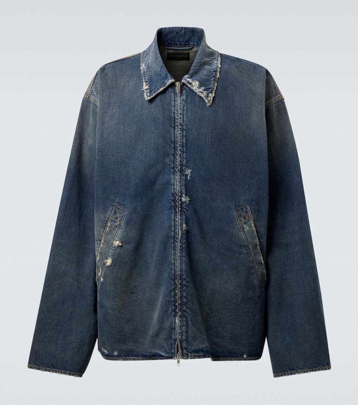 Balenciaga Distressed denim jacket