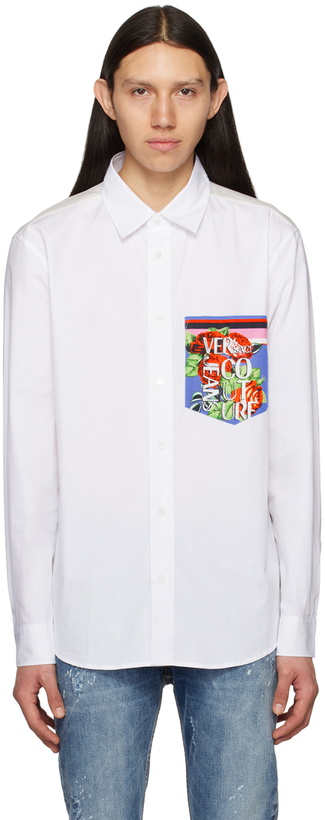 Photo: Versace Jeans Couture White Roses Shirt