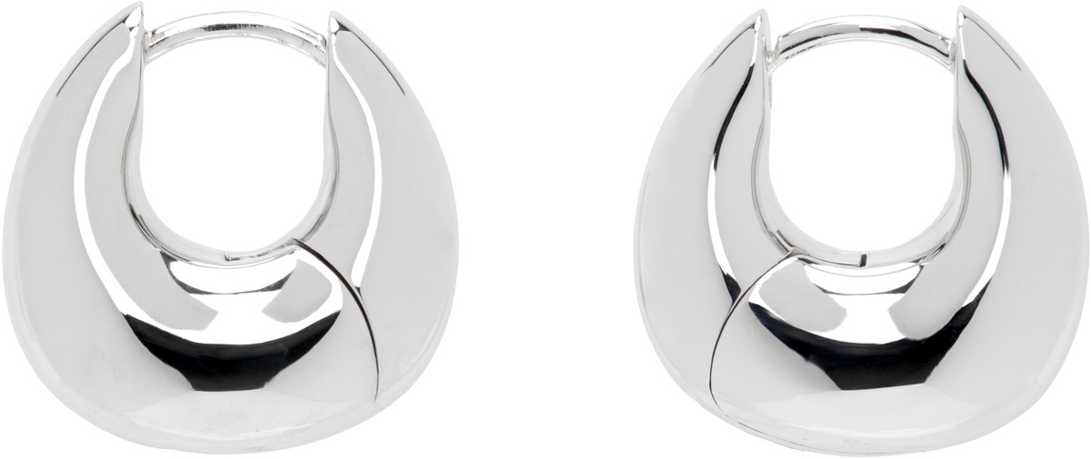 Tom Wood Silver Bao Small Hoop Earrings Tom Wood Tom Wood Silver Bao Small Hoop Earrings Tom Wood