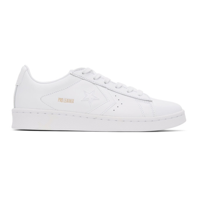 Photo: Converse White Pro Leather OX Sneakers