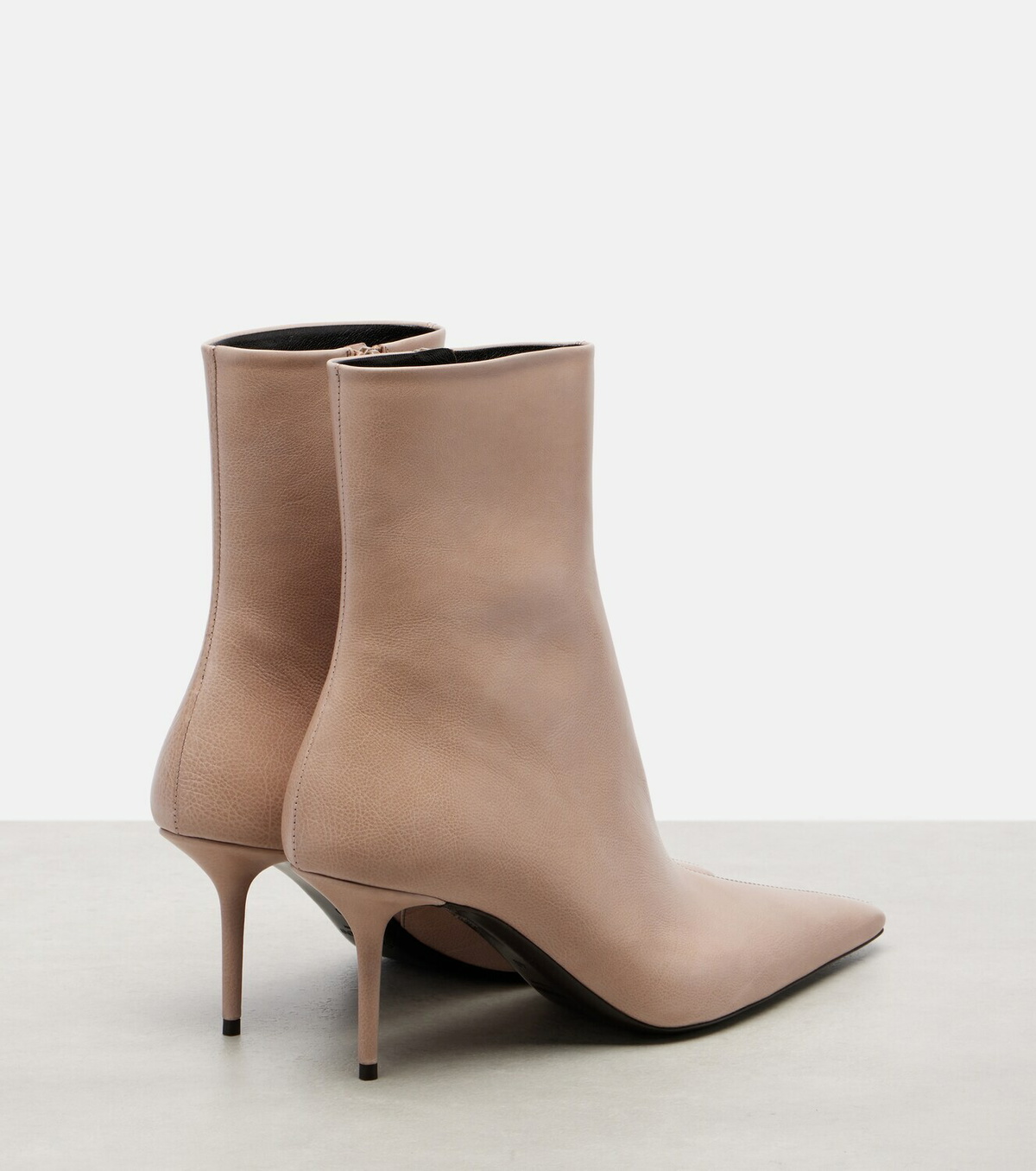 Saint Laurent Ashley 75 leather ankle boots