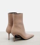 Saint Laurent Ashley 75 leather ankle boots