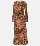 Zimmermann August floral linen midi dress