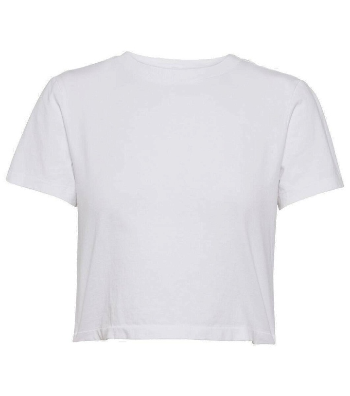 Photo: Re/Done Cotton jersey crop top