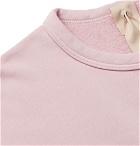 Ten C - Garment-Dyed Fleece-Back Cotton-Jersey Sweatshirt - Pink