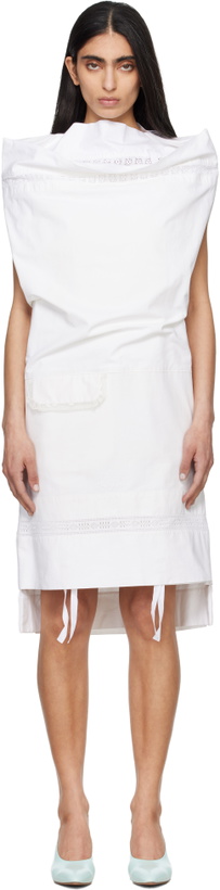 Photo: HODAKOVA White Open Pillow Case Midi Dress
