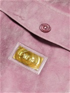 Abc. 123. - Logo-Appliquéd Velour Shirt - Pink