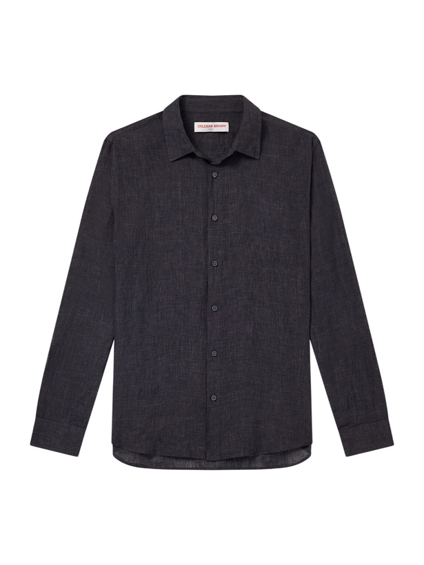 Photo: Orlebar Brown - Giles Linen Shirt - Gray