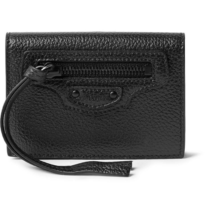 Photo: Balenciaga - Full-Grain Leather Coin Wallet - Black
