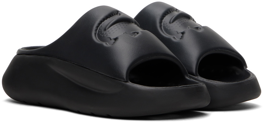 Lacoste Black Serve Slides