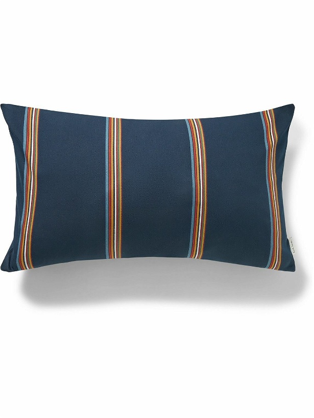 Photo: Paul Smith - Striped Cotton-Blend Twill Throw Pillow