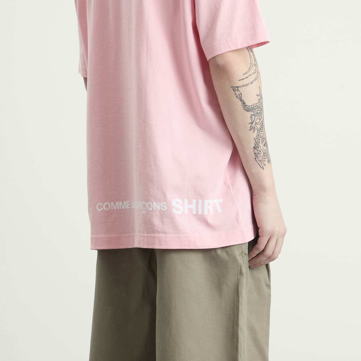 Comme des Garçons SHIRT Men's Oversized Cotton Jersey in Pink