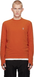 Moncler Grenoble Orange Stretch Fleece Sweatshirt