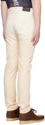 Alchemist Beige Button-Fly Jeans