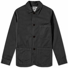 Portuguese Flannel Men's Labura Chore Jacket in Black