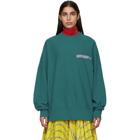 Calvin Klein 205W39NYC Green Oversized Sweatshirt