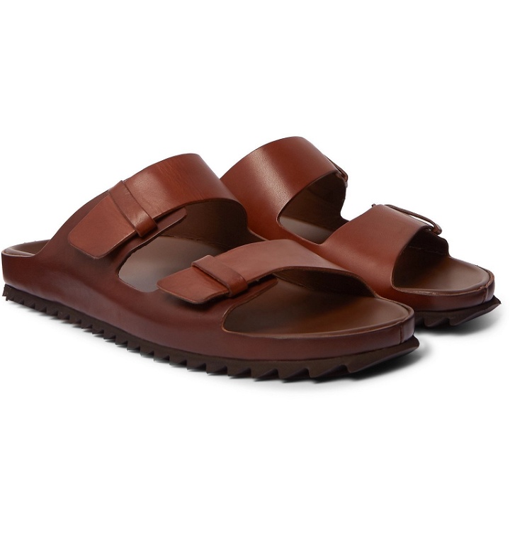 Photo: Officine Creative - Agora Leather Sandals - Brown