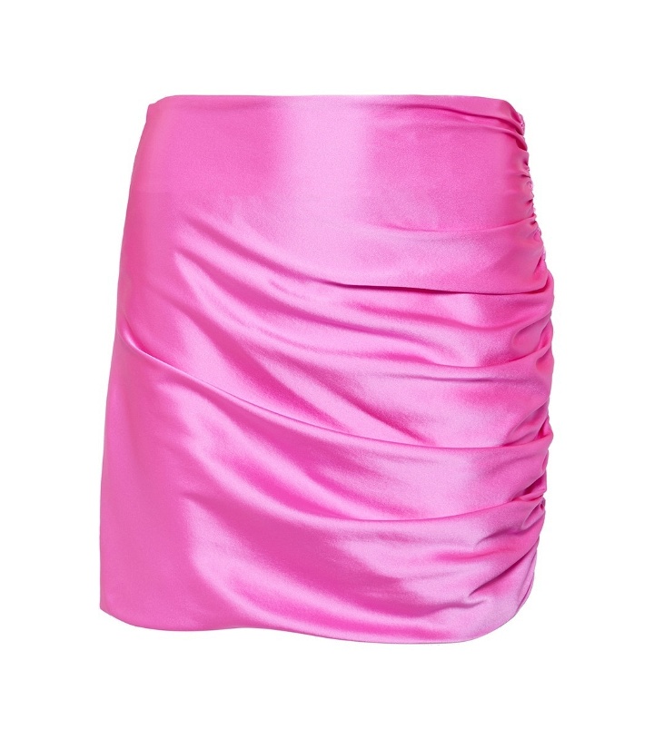 Photo: The Sei Ruched silk charmeuse miniskirt