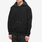 Moncler Men's Jaquard Monogram Popover Hoody in Black