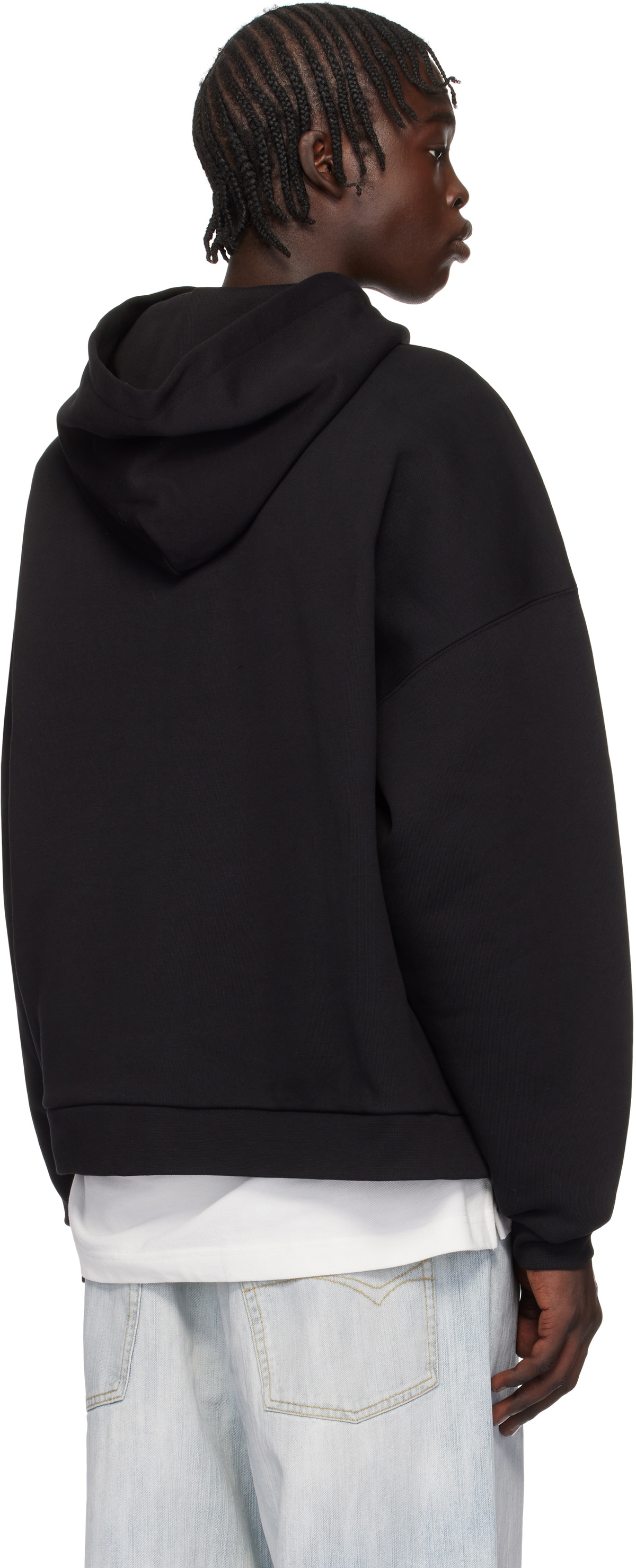 Palm Angels Black Pin Up Hoodie Palm Angels Palm Angels Black Pin Up Hoodie Palm Angels