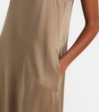 Asceno Melfi silk twill maxi dress