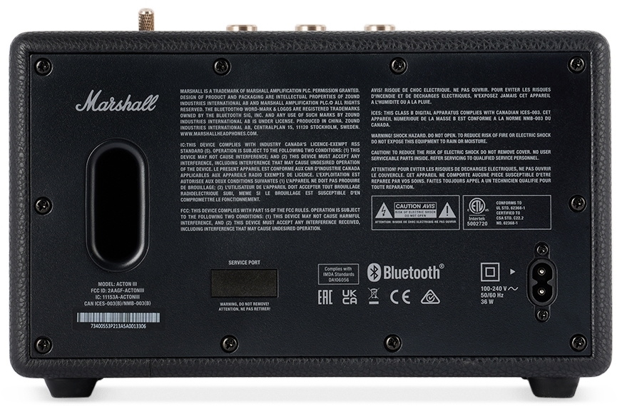 Marshall Stanmore III Bluetooth Wireless Speaker,Black :  Electronics