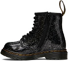 Dr. Martens Baby Black 1460 Glitter Lace-Up Boots
