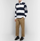 Thom Browne - Striped Cotton Polo Shirt - Men - Midnight blue